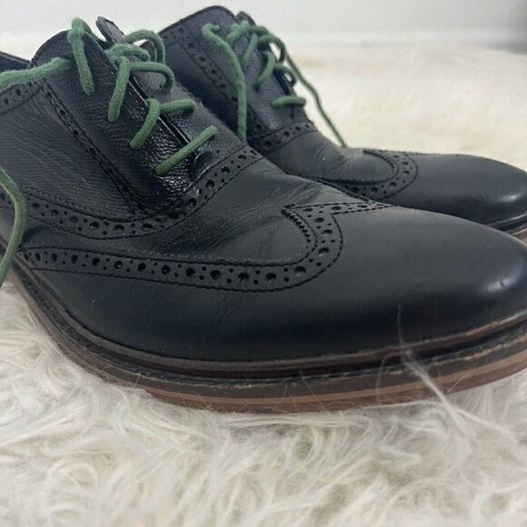 Cole Haan 'Colton' Wingtip Oxfords Derby Black Size 10.5 M Mens Leather Shoes - Picture 9 of 12